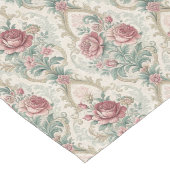 Victoriaans Floral Fantasy Exquisite Damask Design Lange Tafelloper (Hoek)