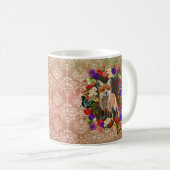 Victoriaans Floral Fox & Butterfly Coffee Cup Mok (Voorkant rechts)