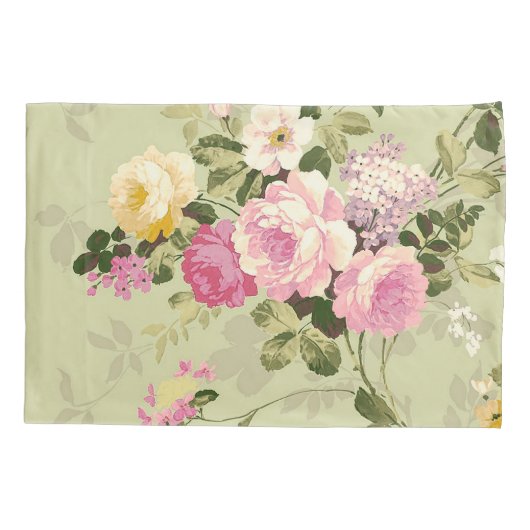  Victoriaans Floral Kussensloop (Achterkant)