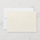 Victoriaans Floral Lace Response Kaart (Achterkant)