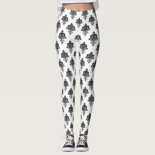 Victoriaans Floral Leggings (Voorkant)