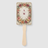 Victoriaans  Floral Lijst bruiloft Handwaaier (Voorkant)