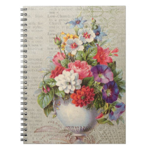 Victoriaans Floral Notitieboek