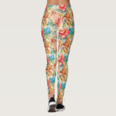 Victoriaans  Floral Patroon Leggings (Achterkant)