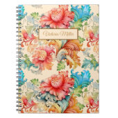Victoriaans  Floral Patroon Notitieboek (Voorkant)