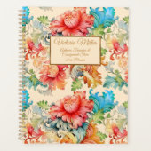 Victoriaans  Floral Patroon Planner (Voorkant)
