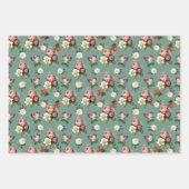 Victoriaans Floral Pattern Chic Inpakpapier Vel (Voorkant 2)