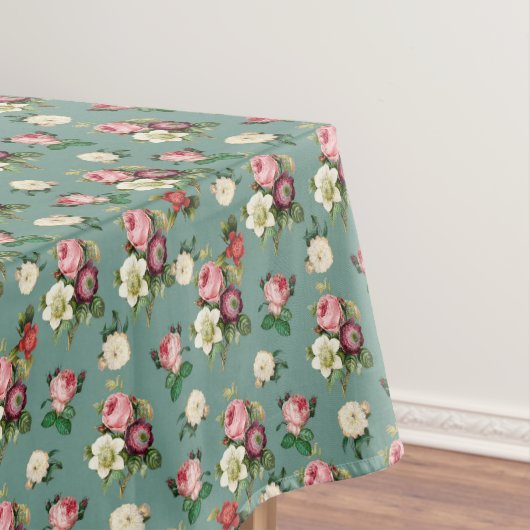  Victoriaans Floral Pattern Elegant Chic Tafelkleed (Voorbeeld)