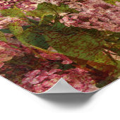  Victoriaans Floral Peacock Poster (Hoek)