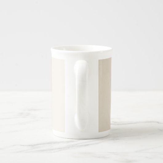 Victoriaans Floral Personalized Bone China Mok (Achterkant)