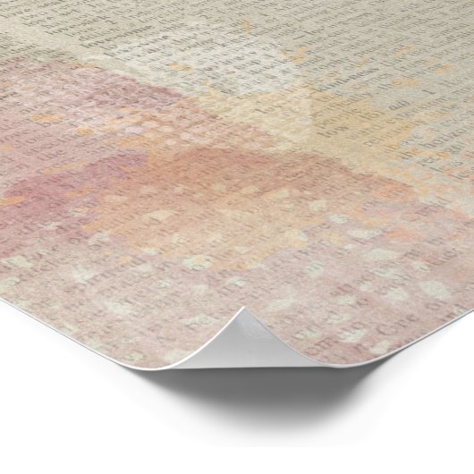 Victoriaans Floral Poster (Hoek)