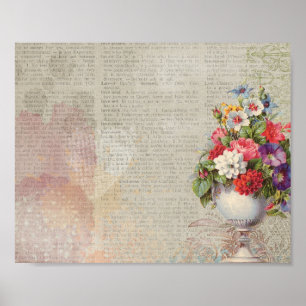 Victoriaans Floral Poster