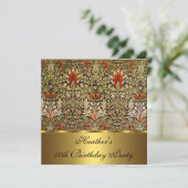  Victoriaans Floral Snakeshead 1876 Gold Kaart (Staand voorkant)