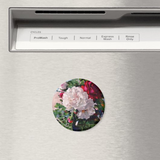 Victoriaans Floral vaas studie Magneet (Insitu (Vaatwasser))