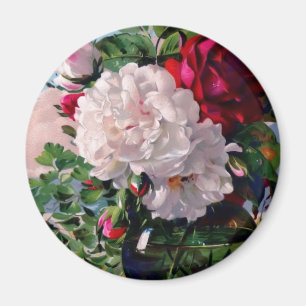 Victoriaans Floral vaas studie Magneet