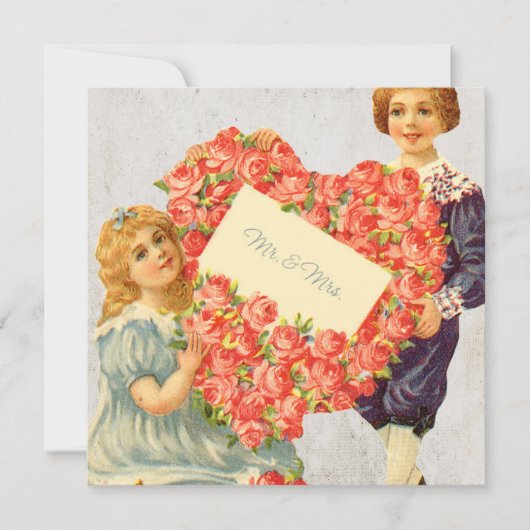 Victoriaans Floral Wedding Print (Voorkant)