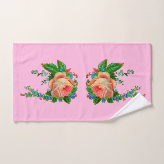 Victoriaans florale afdruk bad handdoek (Handdoek)