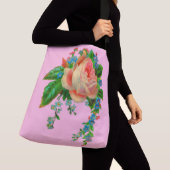 Victoriaans florale afdruk crossbody tas (Dichtbij)