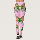 Victoriaans florale afdruk leggings (Achterkant)