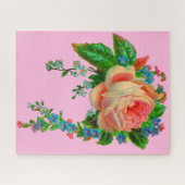 Victoriaans florale afdruk legpuzzel (Horizontaal)