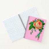 Victoriaans florale afdruk notitieboek (Binnen)