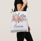 Victoriaans florale hangende bruiloft tote bag (Dichtbij)