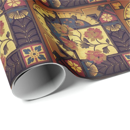 Victoriaans florale kunst  elegant cadeaupapier (Rol Hoek)