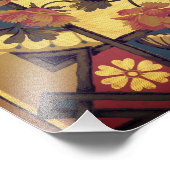 Victoriaans florale kunst  elegant foto afdruk (Hoek)