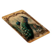 Victoriaans  florale parisiaanse pauw magneet (Rechterzijde)