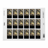  Victoriaans florretro paris vrouw Etiket (Full Sheet)