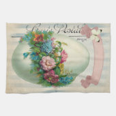 Victoriaans Flower Easter Egg Theedoek (Horizontaal)