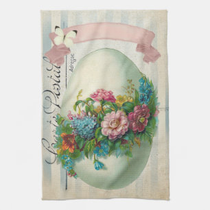 Victoriaans Flower Easter Egg Theedoek