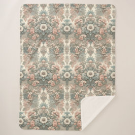 Victoriaans fluisteren: een pastelsymfonie sherpa deken