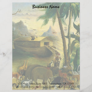  Victoriaans Folk Art, Noah's Ark van Hidley Briefhoofd Sjabloon