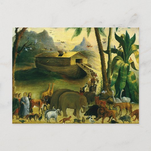 Victoriaans Folk Art, Noah's Ark van Hidley Briefkaart (Voorkant)