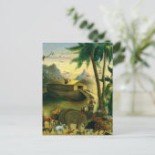  Victoriaans Folk Art, Noah's Ark van Hidley Briefkaart (Staand voorkant)