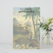  Victoriaans Folk Art, Noah's Ark van Hidley Briefpapier (Staand voorkant)