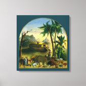  Victoriaans Folk Art, Noah's Ark van Hidley Canvas Afdruk (Voorkant)