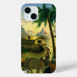  Victoriaans Folk Art, Noah's Ark van Hidley iPhone 15 Case