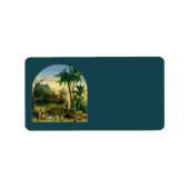  Victoriaans Folk Art, Noah's Ark van Hidley Etiket (Voorkant)