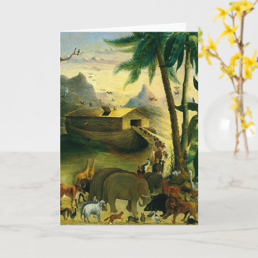  Victoriaans Folk Art, Noah's Ark van Hidley Kaart (Gele Bloem)