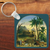  Victoriaans Folk Art, Noah's Ark van Hidley Sleutelhanger (Voorkant)