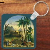  Victoriaans Folk Art, Noah's Ark van Hidley Sleutelhanger (Achterkant)