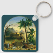  Victoriaans Folk Art, Noah's Ark van Hidley Sleutelhanger (Achterkant)