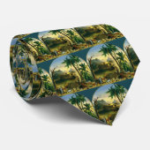  Victoriaans Folk Art, Noah's Ark van Hidley Stropdas (Opgerold)