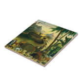  Victoriaans Folk Art, Noah's Ark van Hidley Tegeltje (Zijkant)