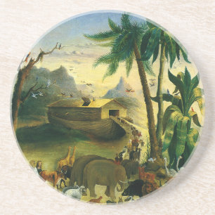 Victoriaans Folk Art, Noah's Ark van Hidley Zandsteen Onderzetter