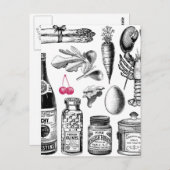  Victoriaans Foodie Briefkaart (Voorkant / Achterkant)