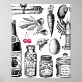  Victoriaans Foodie Poster (Voorkant)
