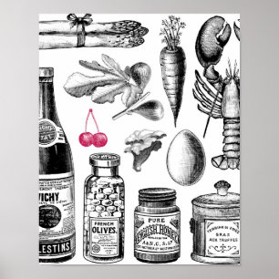 Victoriaans Foodie Poster